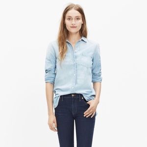 Madewell light wash shirt